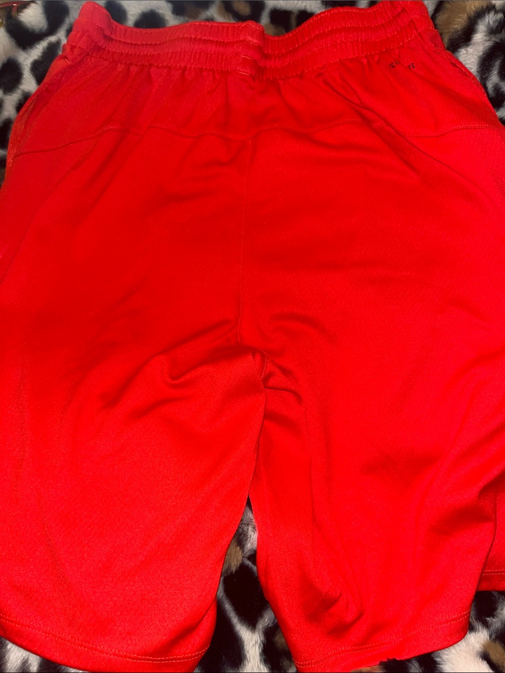adidas Men's Red Athletic Shorts with Logo fit can be medium - Picture 3 of 3